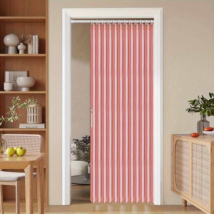Lisslune | Colorful Magnetic Folding Door Curtain – Easy Setup, Space-Saving Divider for Home and Business – Vibrant Artistic Design, Machine Washable Polyester