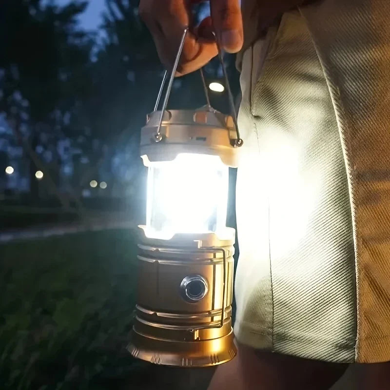 Lisslune | Solar Camping Lamp with USB Charging – Portable LED Lantern for Outdoor Activities and Emergencies