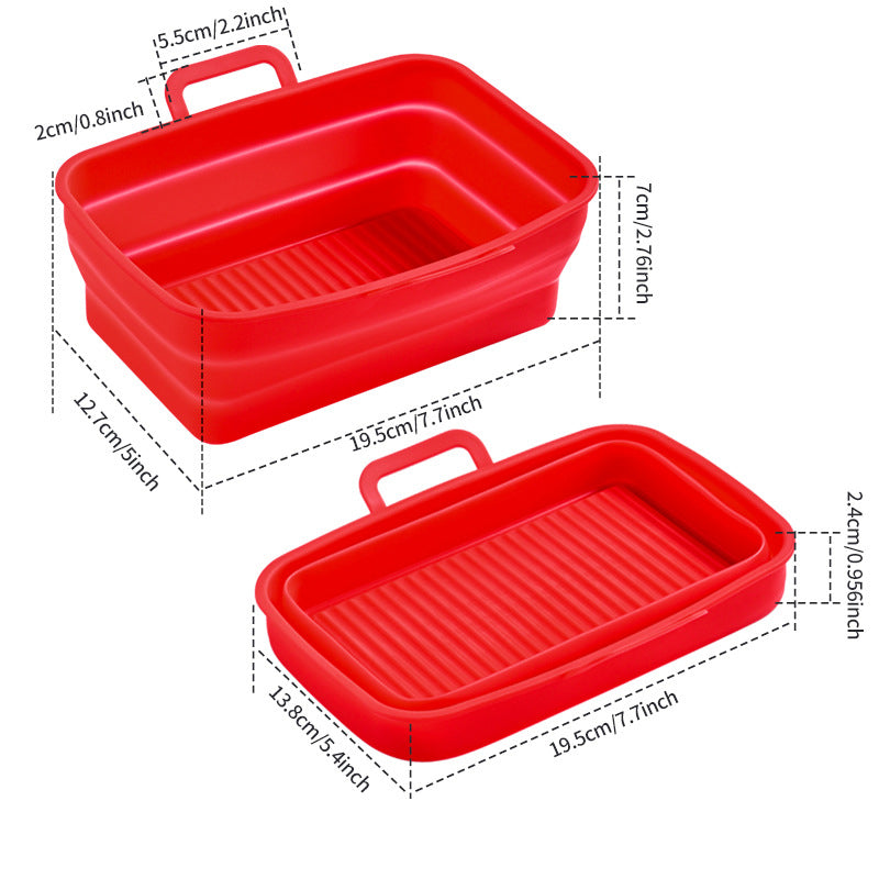 Lisslune | Foldable Air Fryer Baking Tray made of Silicone