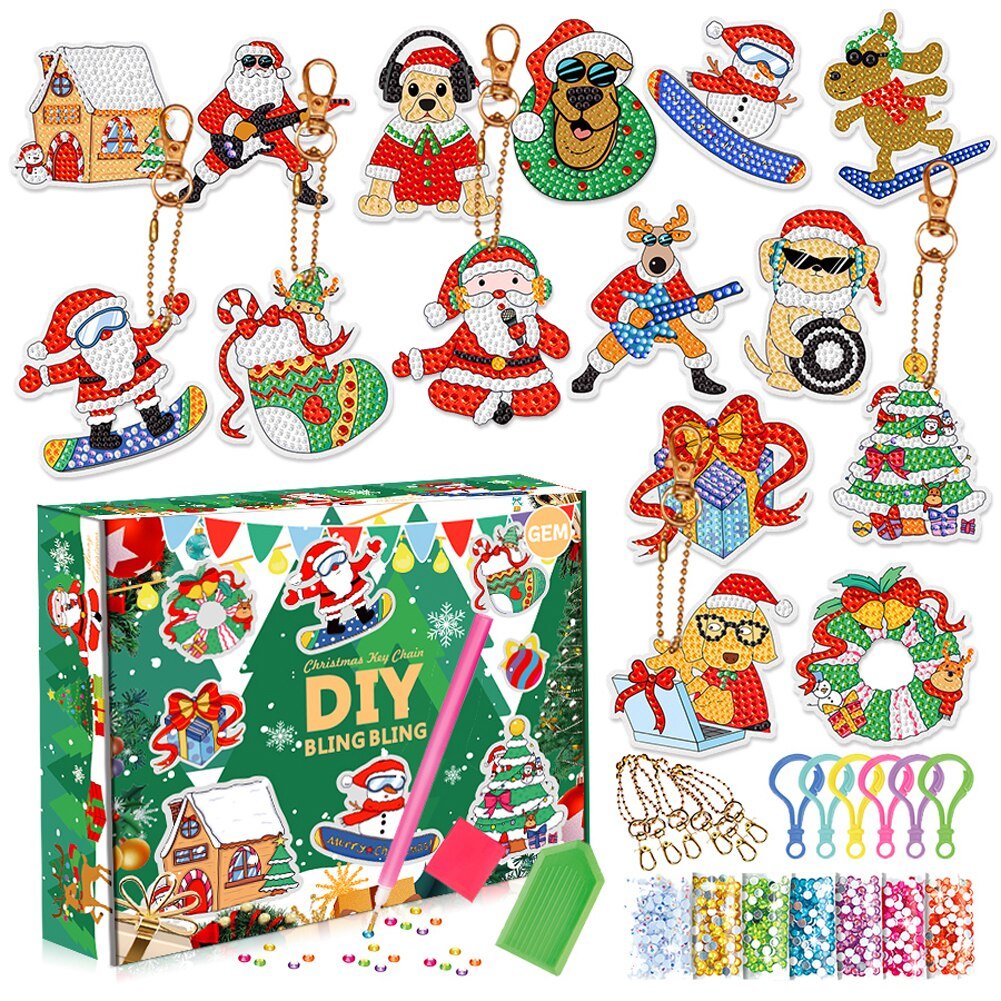 Lisslune | 5D Christmas DIY Diamond Painted Set