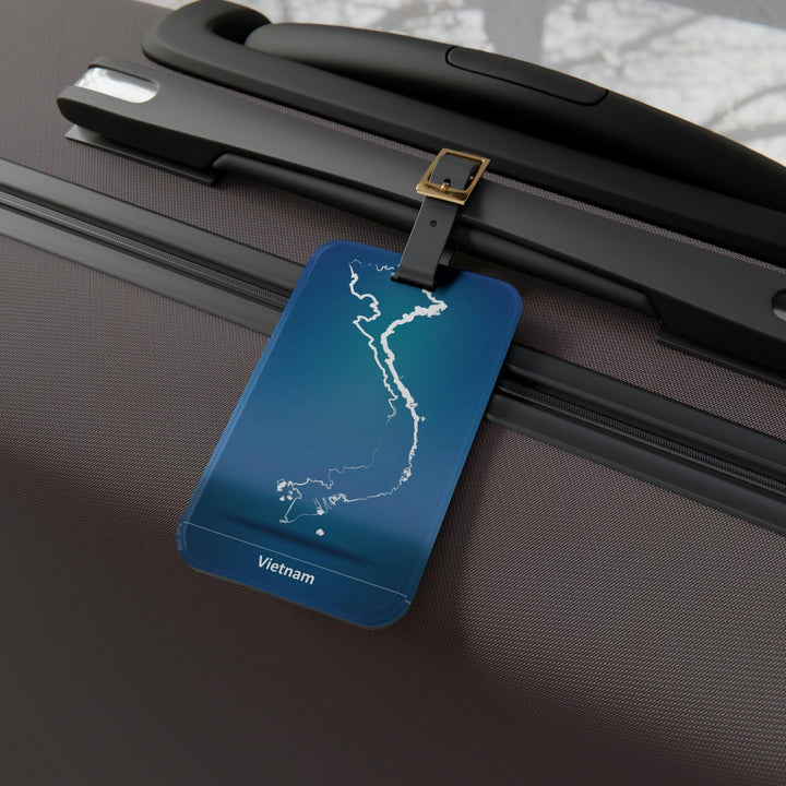 Lisslune | Stylish Acrylic Luggage Tag Set with Custom Leather Strap for Travel Enthusiasts