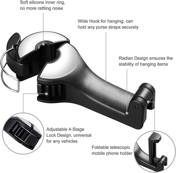 Lisslune | Headrest holder car hook
