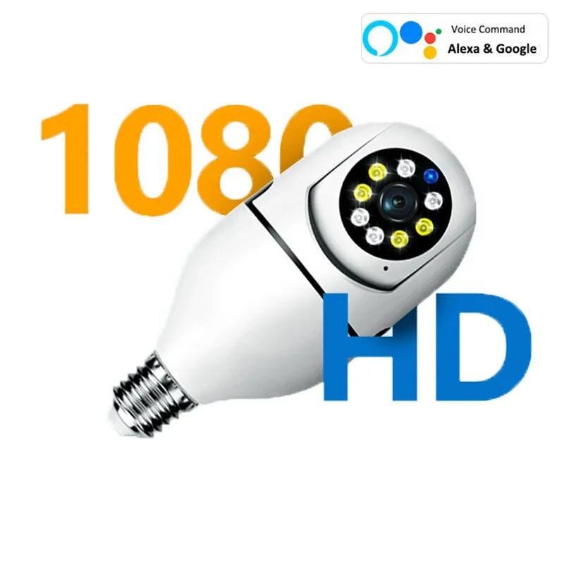 Lisslune | 360-Degree Smart Wireless Bulb Camera for Enhanced Surveillance at Home or in the Office