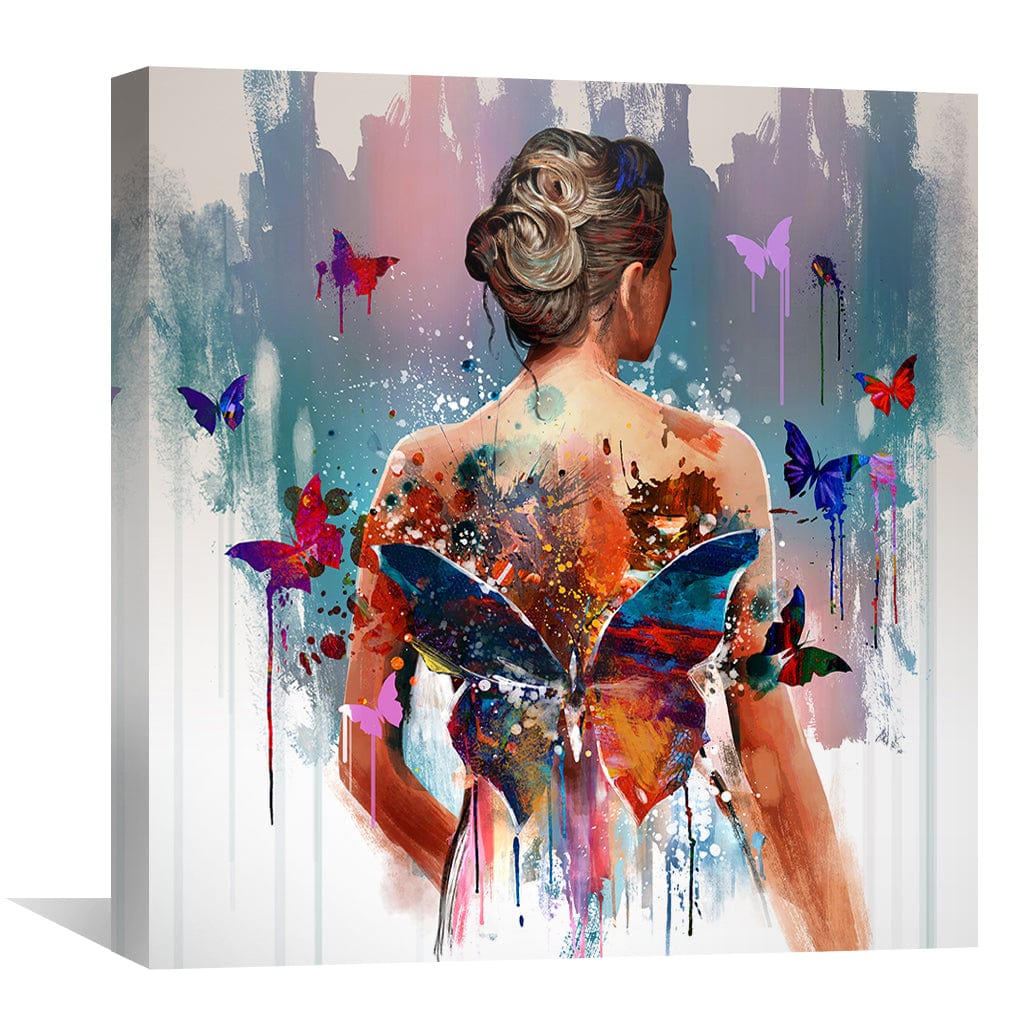 Lisslune | Back of the butterfly canvas