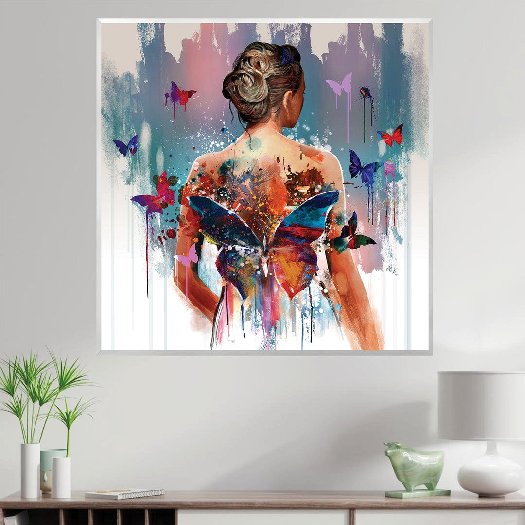 Lisslune | Back of the butterfly canvas