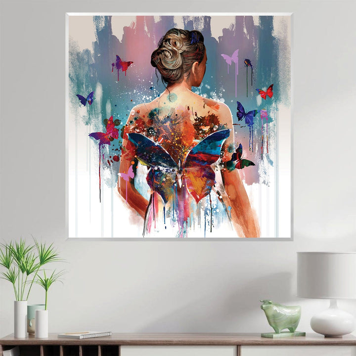 Lisslune | Back of the butterfly canvas
