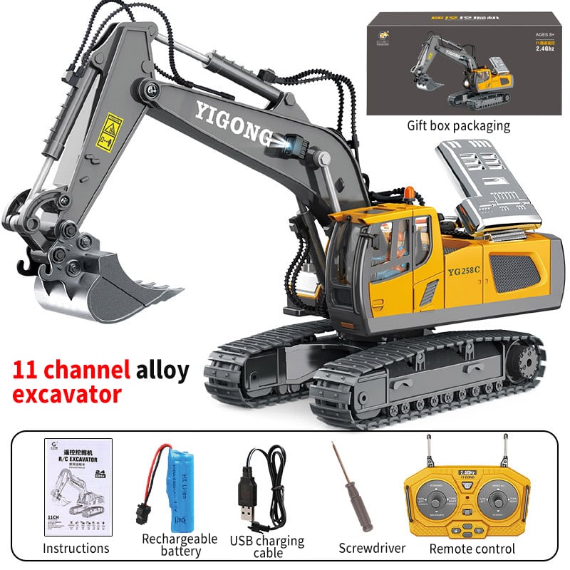 Lisslune | Hydraulic Full Metal Excavator G308H 1/14 RTR
