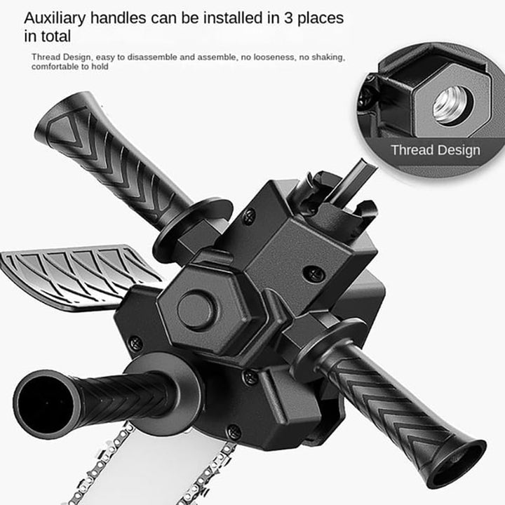 Lisslune | 6 Inch Electric Drill Modified To Electric Chainsaw Drill Attachment
