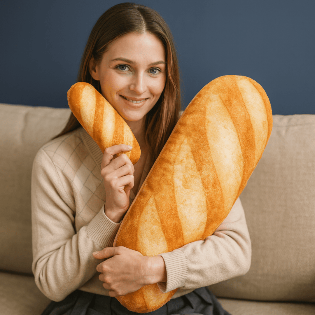 Lisslune | BAGUETTINA – Plush French Bread Pillow for Cozy Comfort