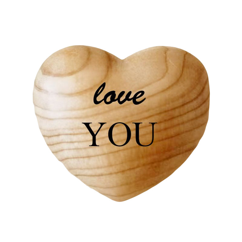 Lisslune | Small Pocket Hug Wooden Heart Token