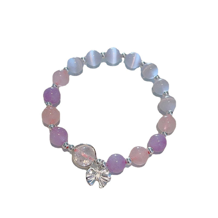Lisslune | Artificial Cat's Eye Crystal Butterfly Bracelet