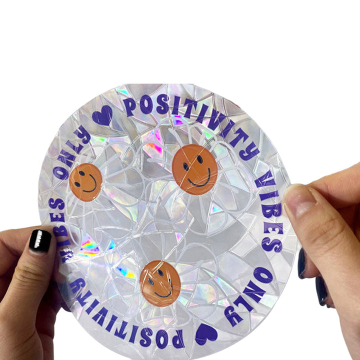 Lisslune | PVC Colorful Adsorption Rainbow Glass Window Stickers, 6 pcs