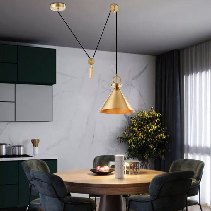 Lisslune | LuxeBalance – Modern Copper Ceiling Lamp