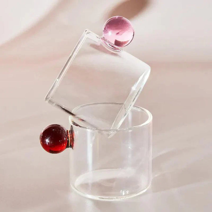 Lisslune | Treated Espresso Glass Cup Set of 2