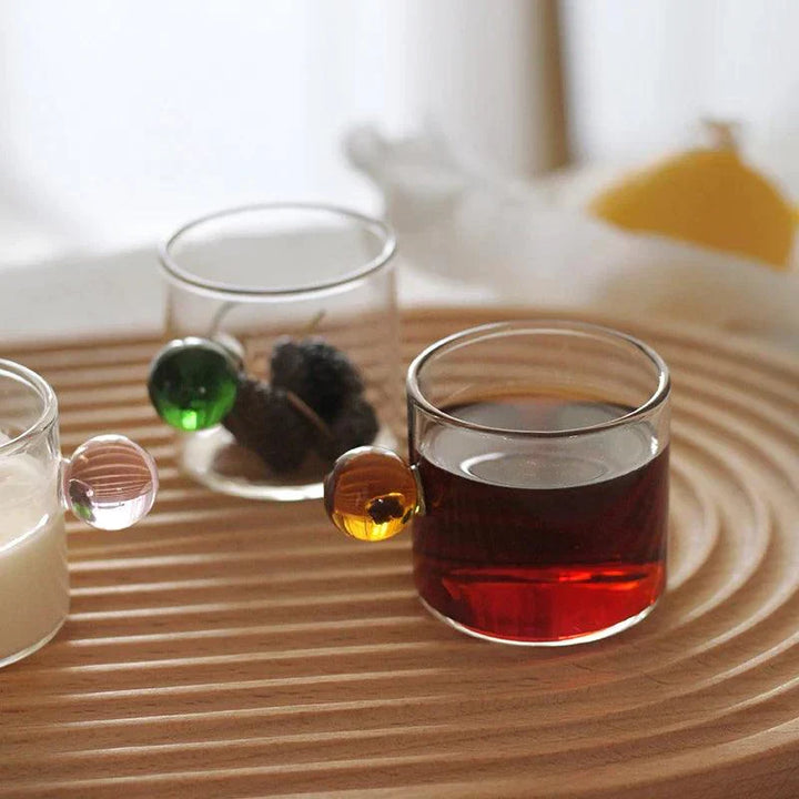 Lisslune | Treated Espresso Glass Cup Set of 2