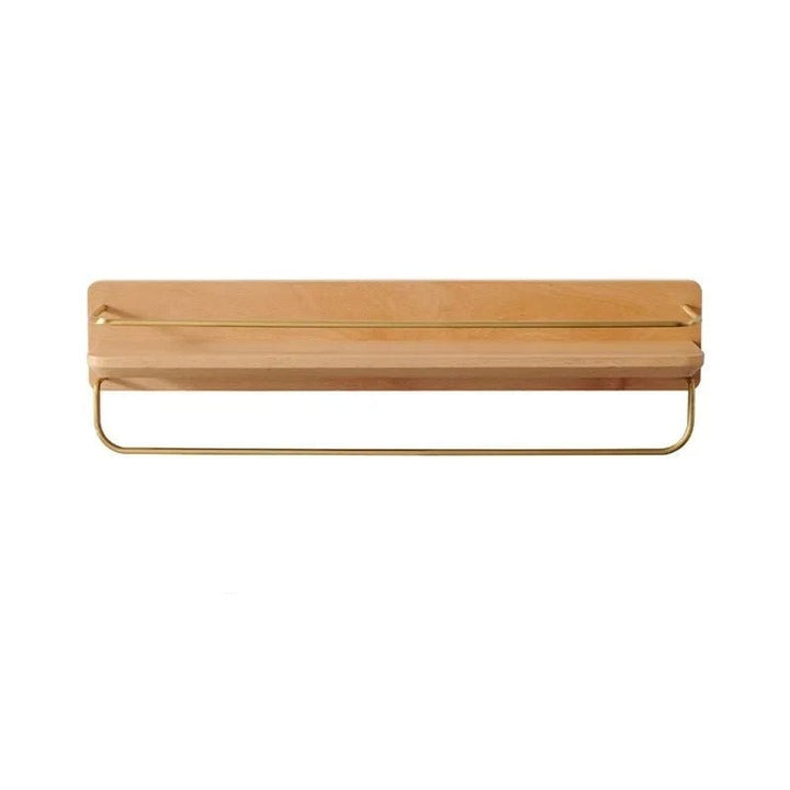 Lisslune | BAMBOORA – Bamboo Wall-Mounted Coat Rack with Shelf for Smart Storage