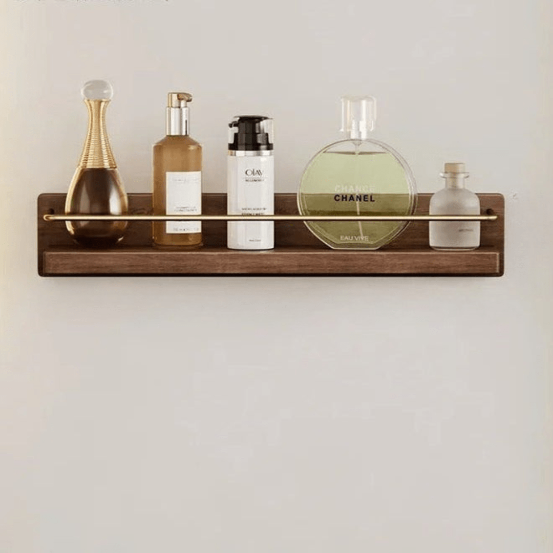 Lisslune | BAMBOORA – Bamboo Wall-Mounted Coat Rack with Shelf for Smart Storage