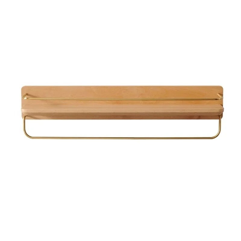 Lisslune | BAMBOORA – Bamboo Wall-Mounted Coat Rack with Shelf for Smart Storage