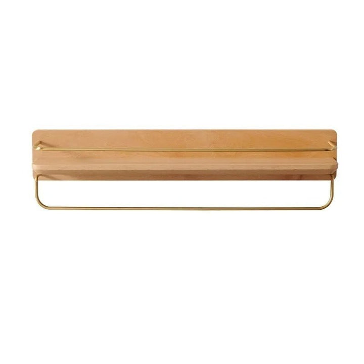 Lisslune | BAMBOORA – Bamboo Wall-Mounted Coat Rack with Shelf for Smart Storage