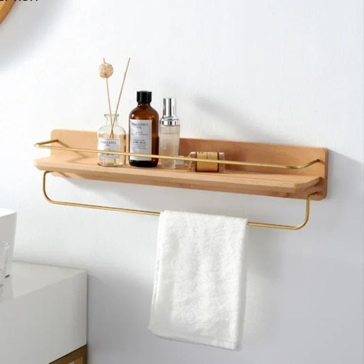 Lisslune | BAMBOORA – Bamboo Wall-Mounted Coat Rack with Shelf for Smart Storage