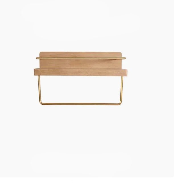 Lisslune | BAMBOORA – Bamboo Wall-Mounted Coat Rack with Shelf for Smart Storage