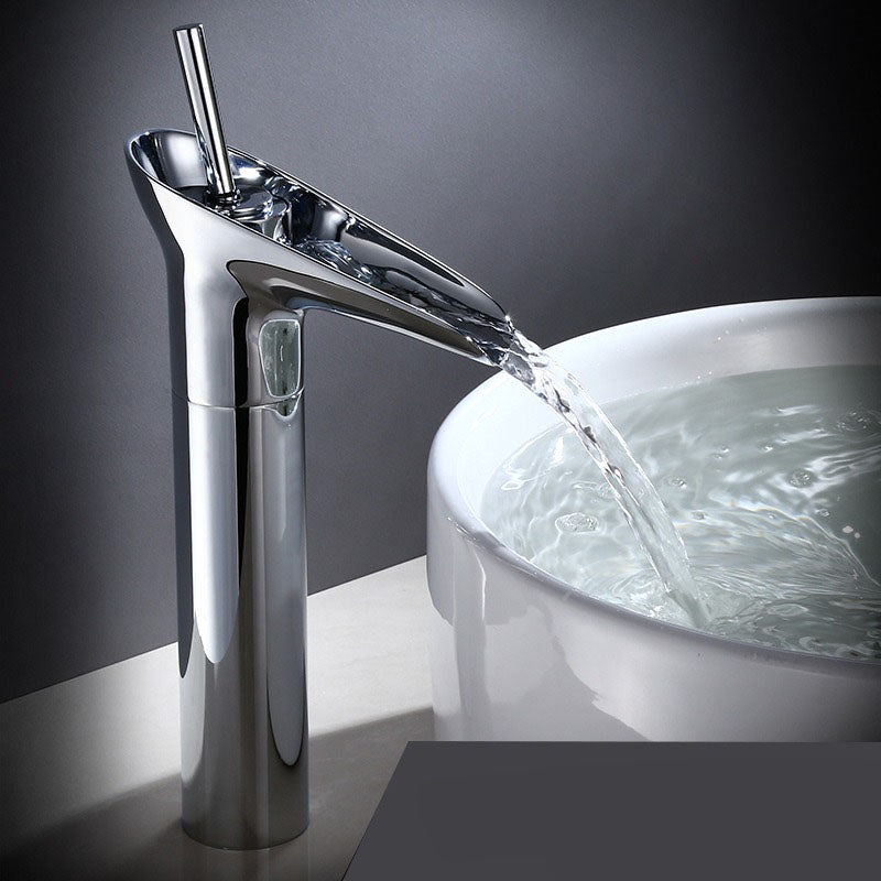 Lisslune | Waterfall Antique Faucet Bathroom Sink Faucet Brass Sink Mixers