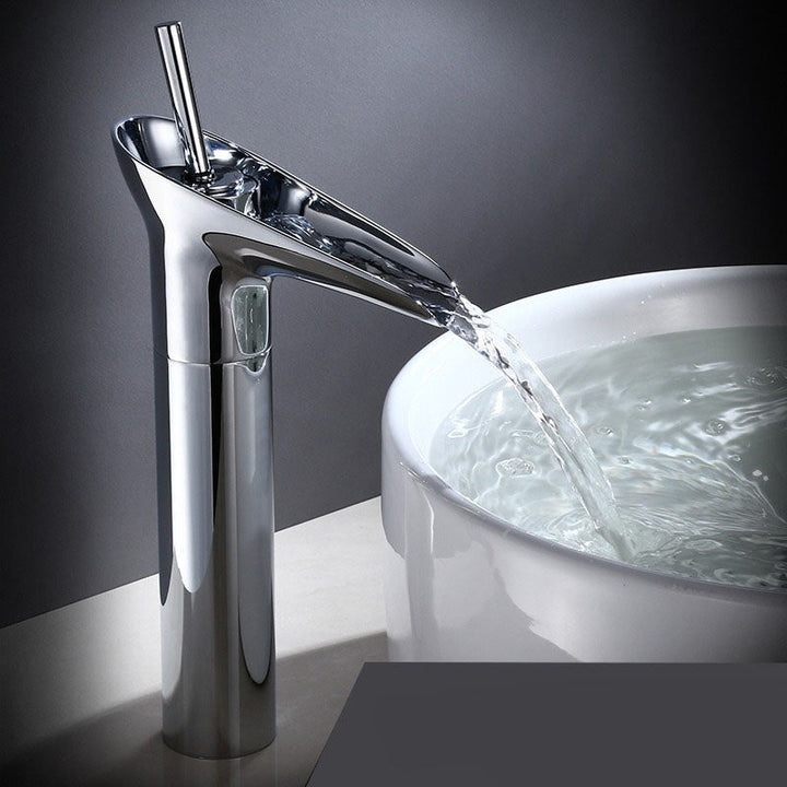 Lisslune | Waterfall Antique Faucet Bathroom Sink Faucet Brass Sink Mixers