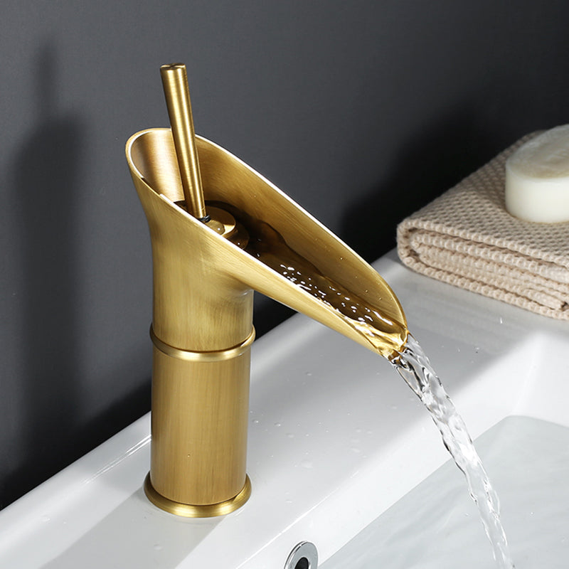 Lisslune | Waterfall Antique Faucet Bathroom Sink Faucet Brass Sink Mixers