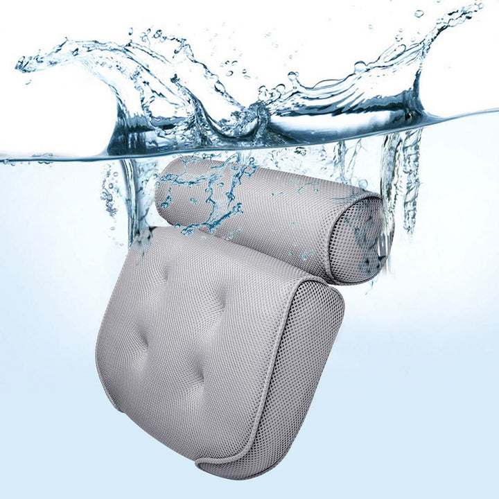 Lisslune | NeckCush Bath Pillow – Ergonomic Neck & Head Support
