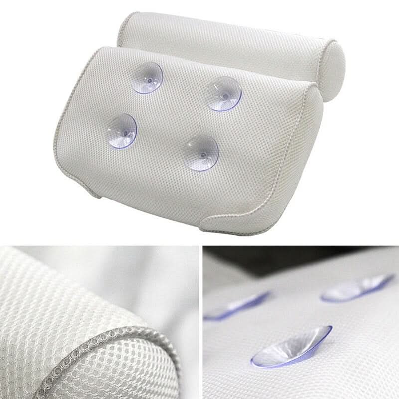 Lisslune | NeckCush Bath Pillow – Ergonomic Neck & Head Support
