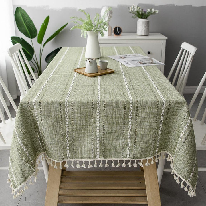 Lisslune | Batillo Linen Tablecloth | Tablecloth, Indoor & Outdoor