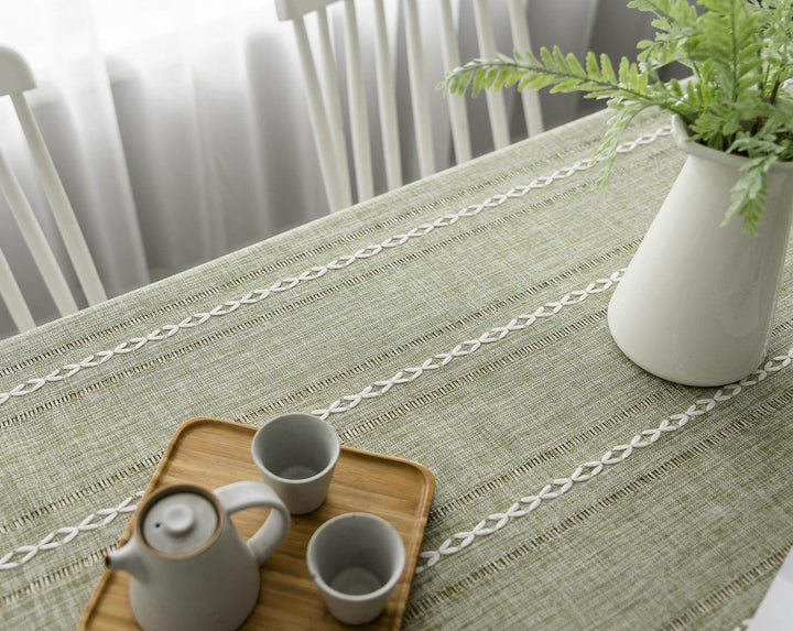 Lisslune | Batillo Linen Tablecloth | Tablecloth, Indoor & Outdoor