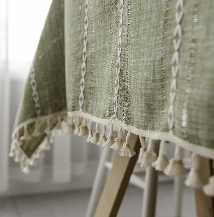 Lisslune | Batillo Linen Tablecloth | Tablecloth, Indoor & Outdoor
