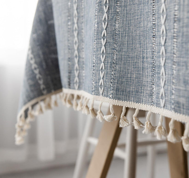 Lisslune | Batillo Linen Tablecloth | Tablecloth, Indoor & Outdoor