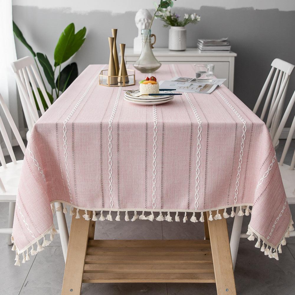 Lisslune | Batillo Linen Tablecloth | Tablecloth, Indoor & Outdoor