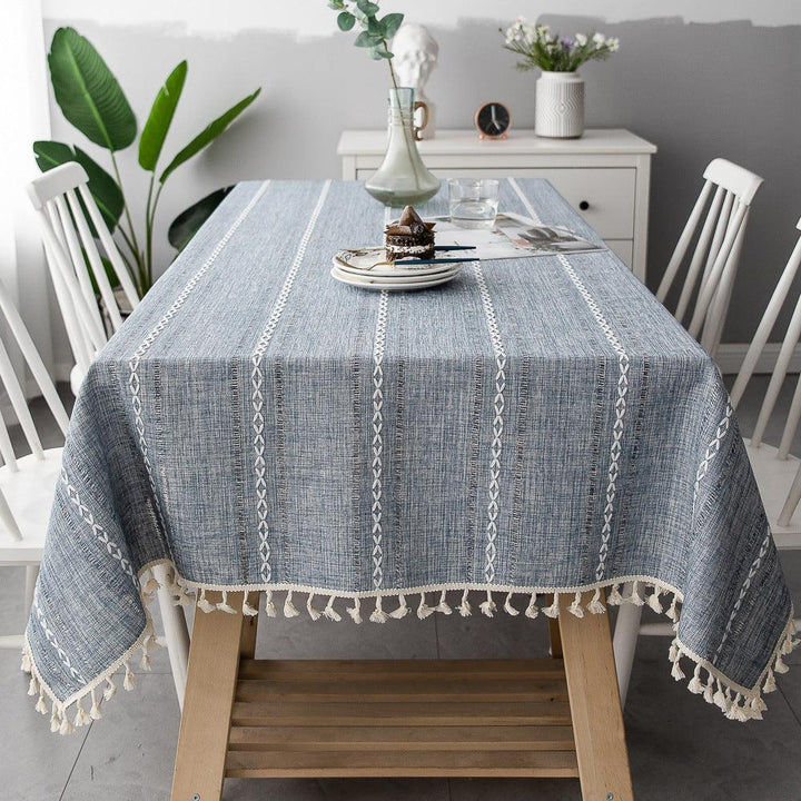 Lisslune | Batillo Linen Tablecloth | Tablecloth, Indoor & Outdoor