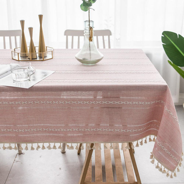 Lisslune | Batillo Linen Tablecloth | Tablecloth, Indoor & Outdoor
