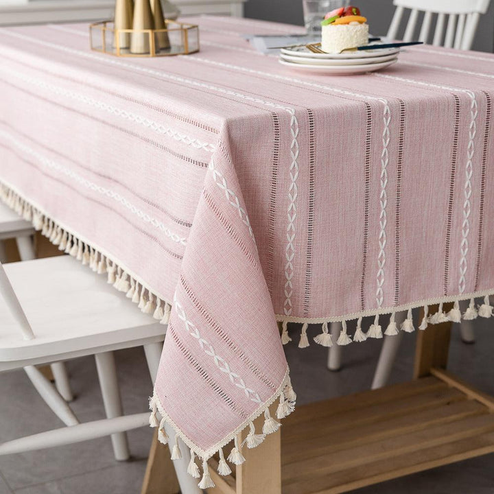 Lisslune | Batillo Linen Tablecloth | Tablecloth, Indoor & Outdoor