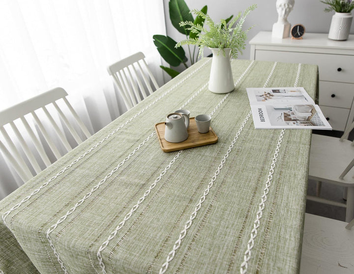 Lisslune | Batillo Linen Tablecloth | Tablecloth, Indoor & Outdoor