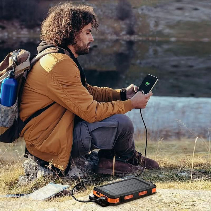 Lisslune | Solar Power Bank 20000mAh with LED Light
