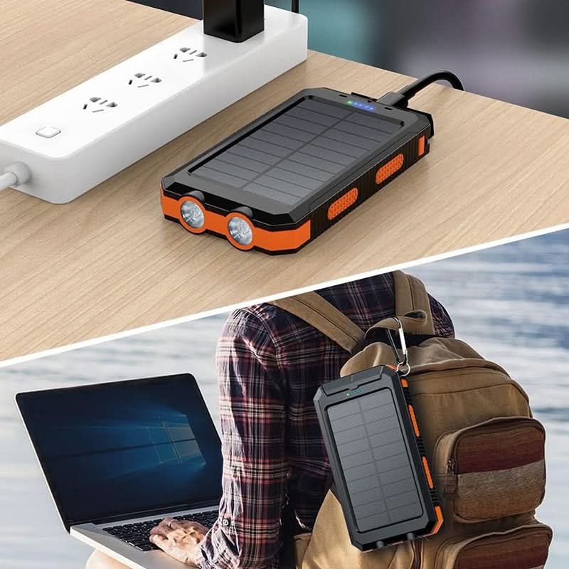 Lisslune | Solar Power Bank 20000mAh with LED Light