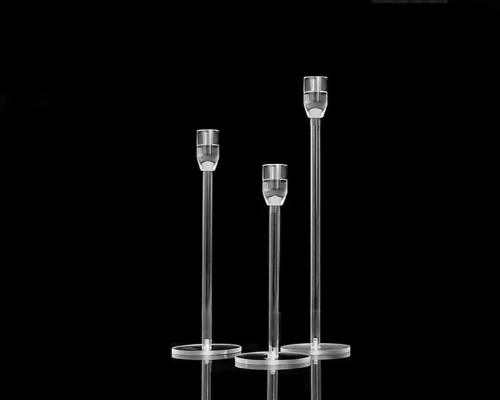 Lisslune | LumenAcry Acrylic Candle Holder Set (3-piece)