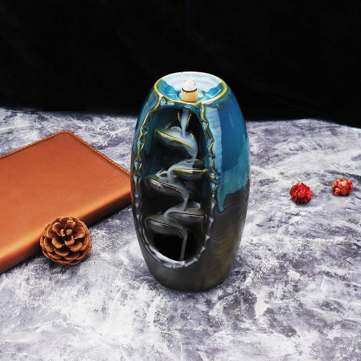 Lisslune | ZenFlow Incense Stick Holder – Handmade Design with Soothing Waterfall Effect
