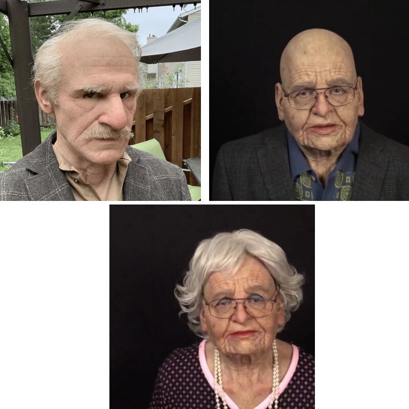 Lisslune | Creepy Old Man Mask – Realistic Latex Halloween Mask for Adults