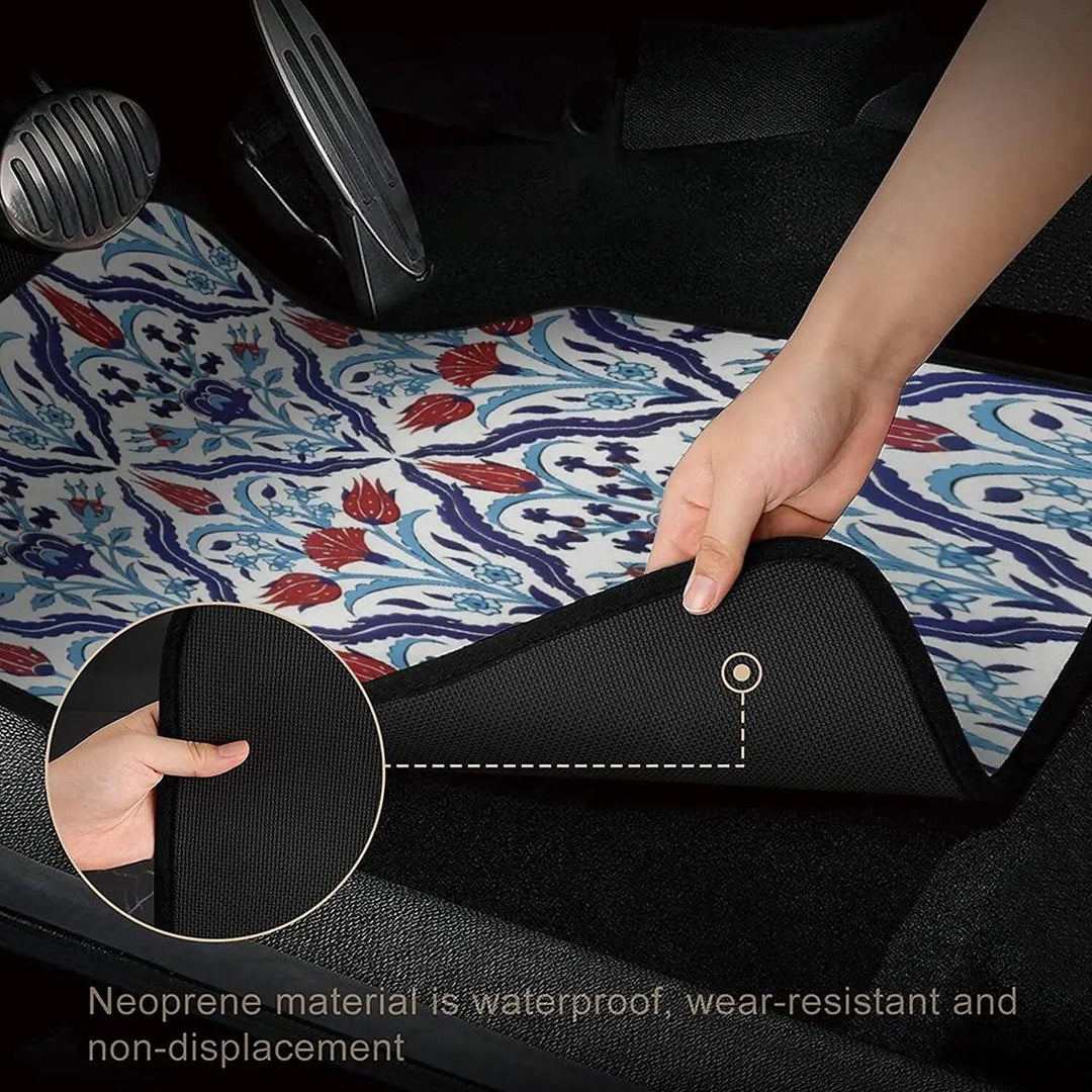 Lisslune | Vintage Persian-Turkish patterned car mats (4-piece set)