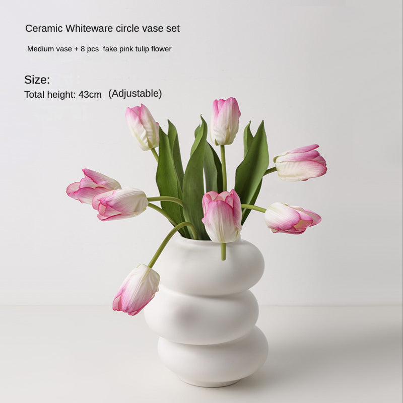 Lisslune | Pure White Special Shape Vase