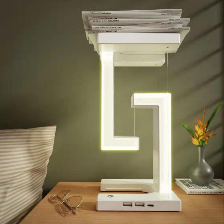 Lisslune | Creative Smartphone Wireless Charging Suspension Desk Lamp Balance Lamp Floating For Home Bedroom