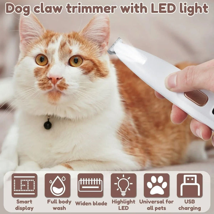 Lisslune | Victor Precision – Quiet Paw Trimmer with LED for Sensitive Areas