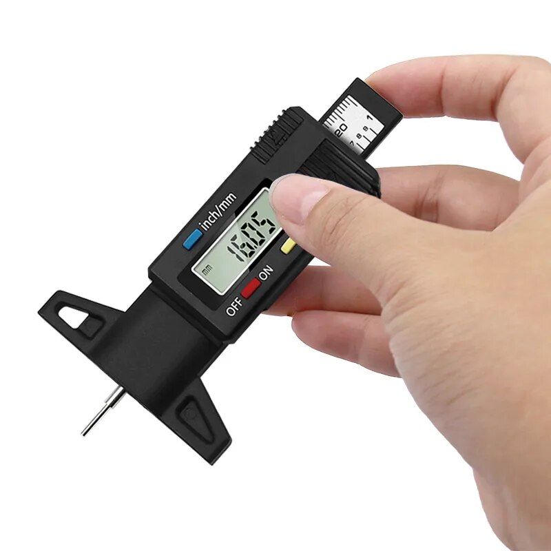 Lisslune | Essential Digital Tread Depth Gauge - Precision Car Tire Monitoring Tool