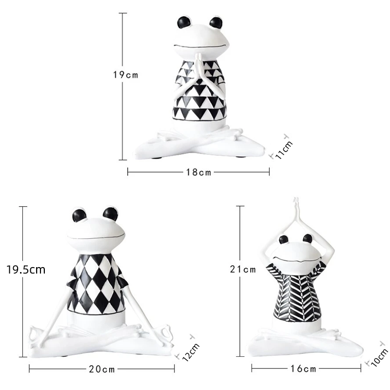 Lisslune | ZenFrog - Stylish meditative frog house figure decoration